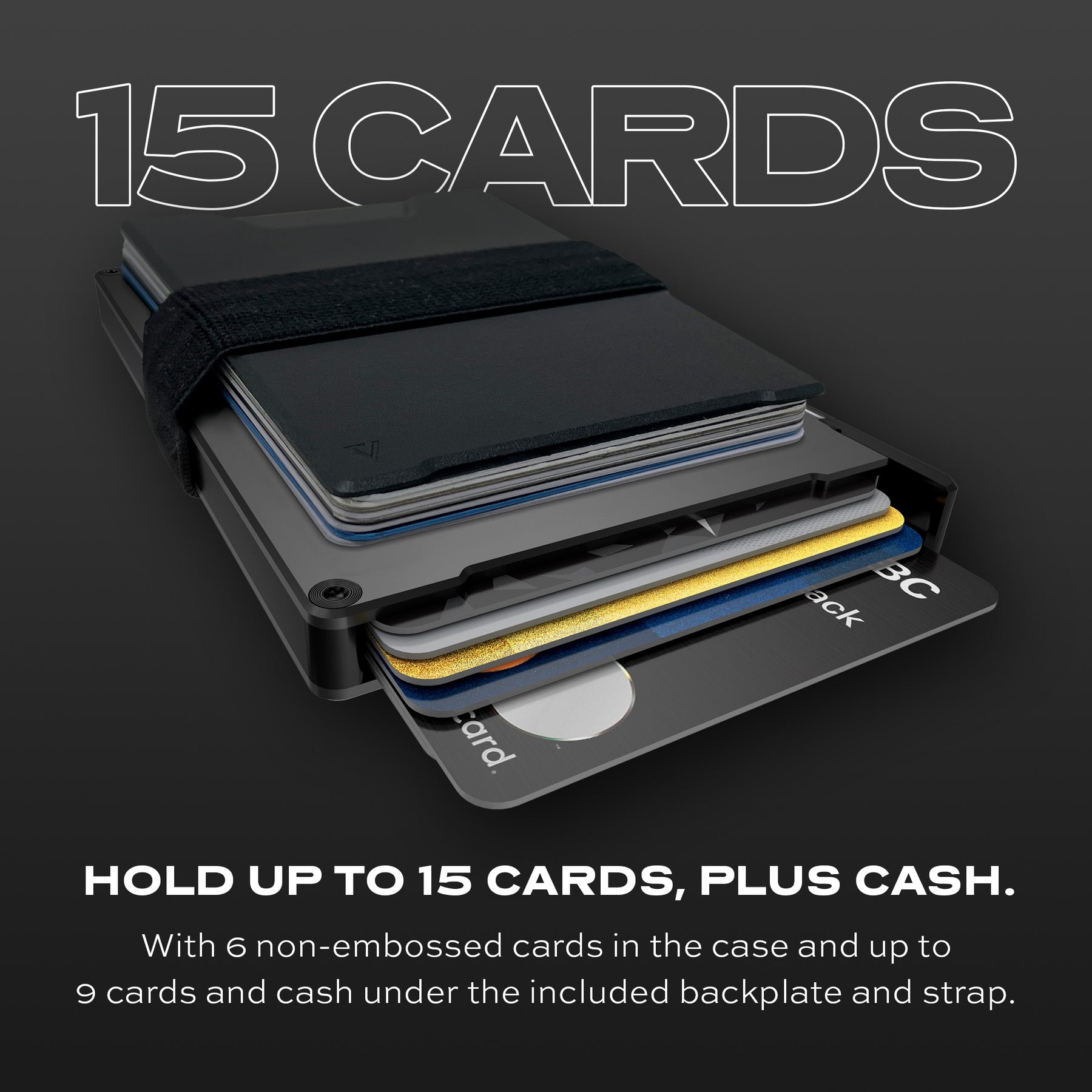 Statik® Wallet Black Aluminum