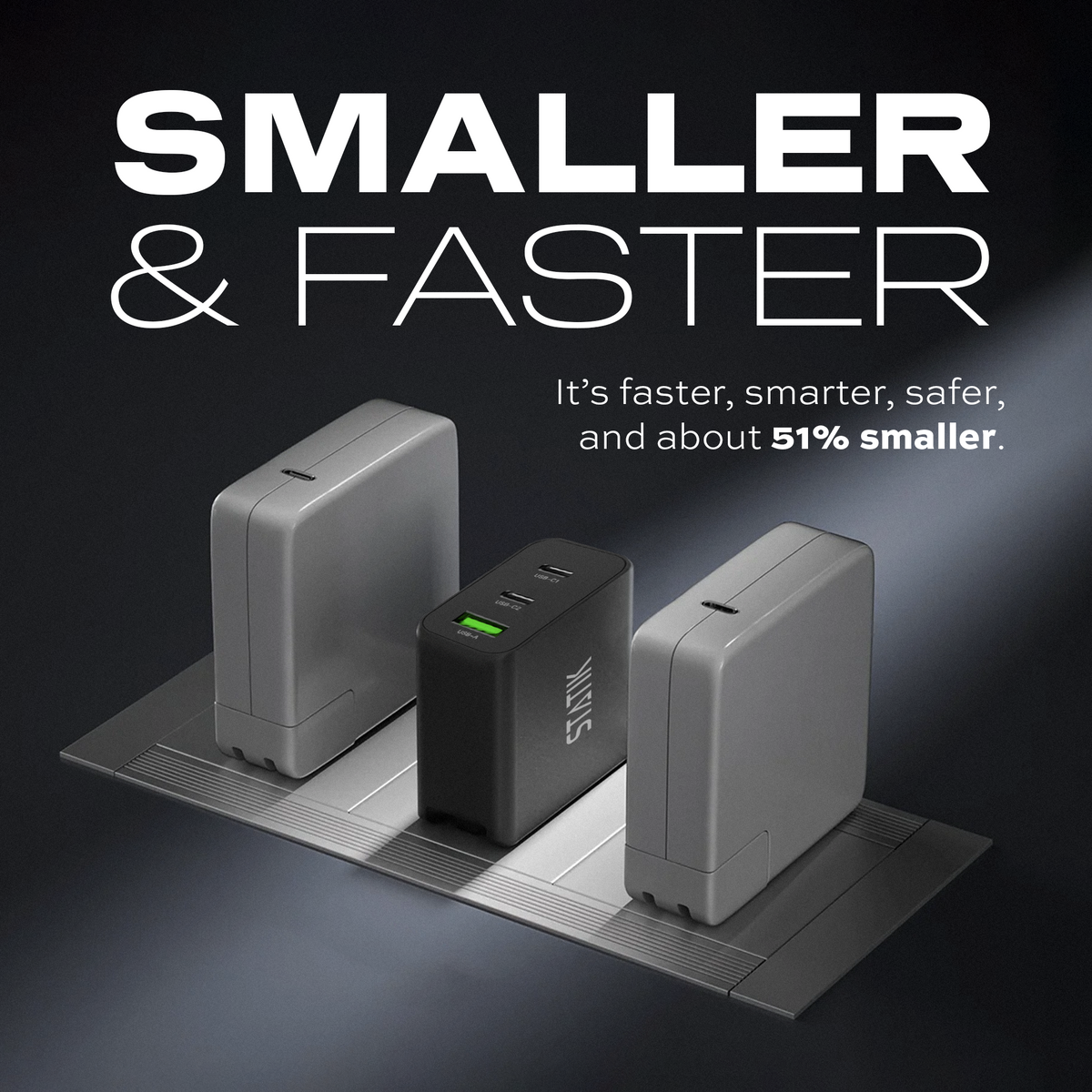 65W GaN Charger Global | Includes 3 International Plug Adapters (EU, UK, AU)