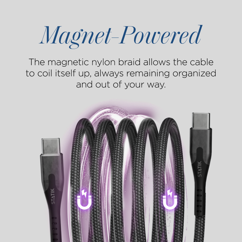 MagStack® | Tangle-Free Magnetic Nylon | Charge & Data Cable LP (Copy)