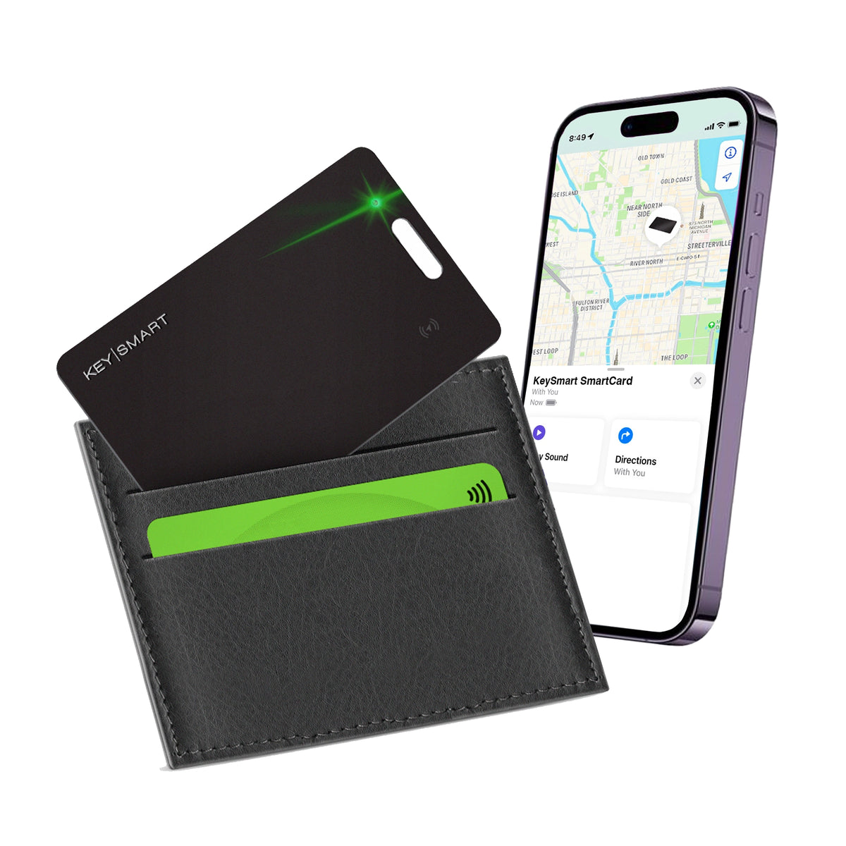 KeySmart® SmartCard | Works With Apple Find My App | Wireless Charging