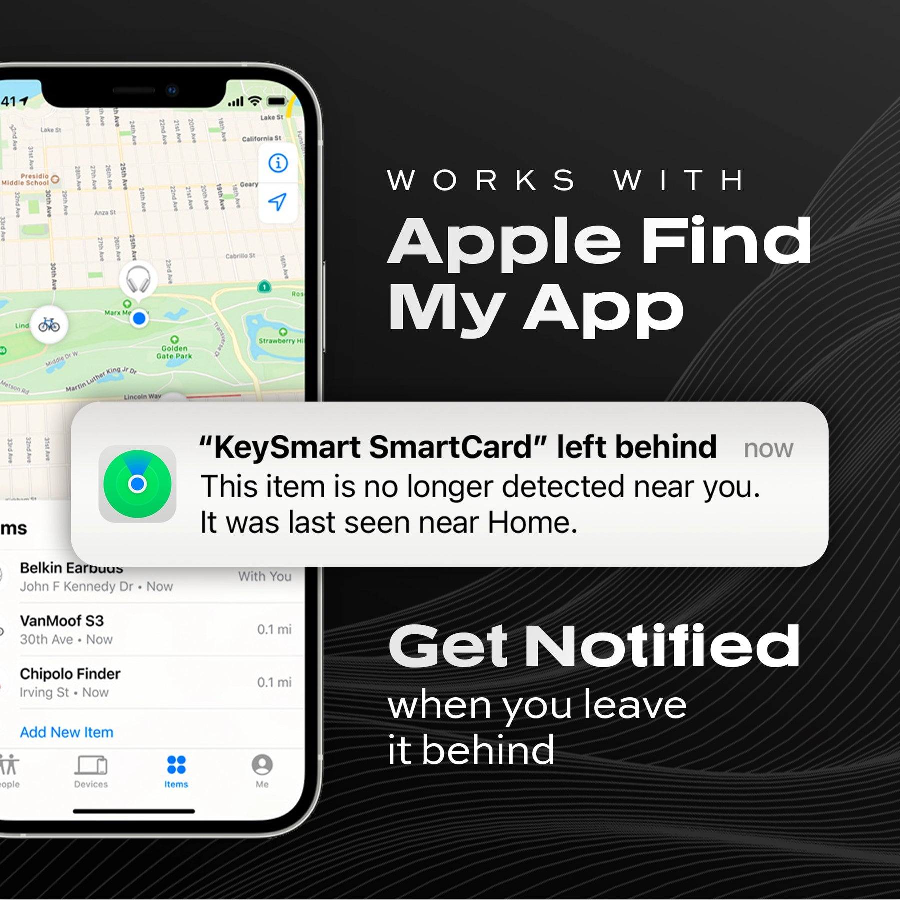 SmartCard | Works With Apple Find My App | Wireless Charging