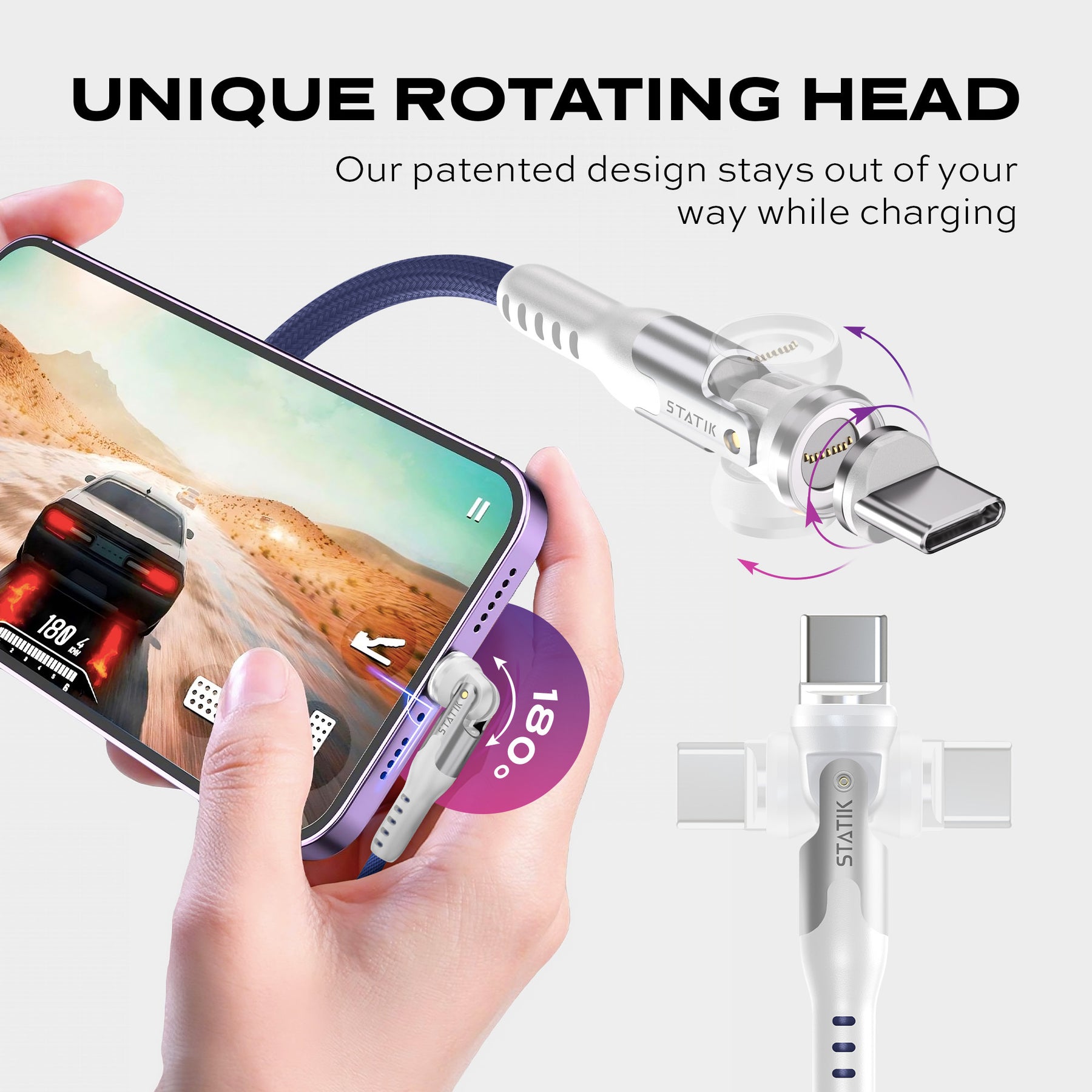Statik® 360 | Universal Magnetic Charge Cable