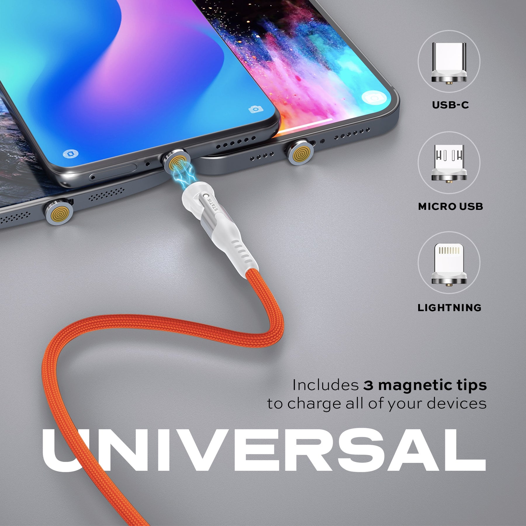 Statik® 360 Pro | 100W Universal Charge & Data Cable