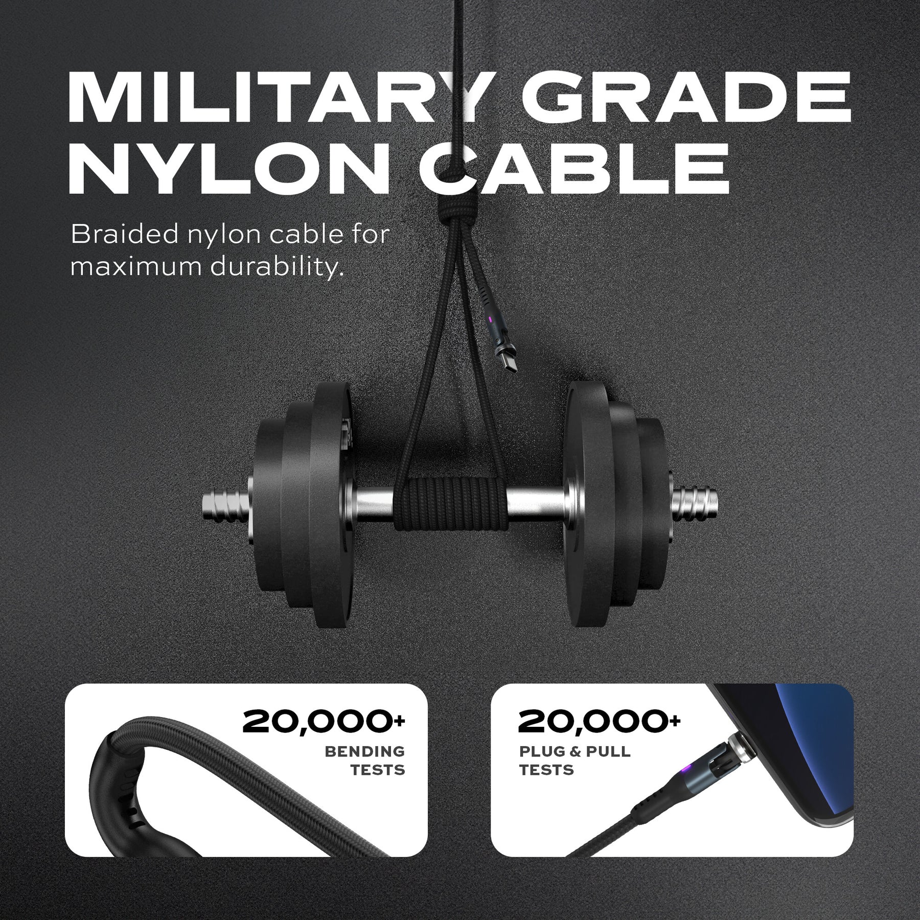 スタティック 360 プロ | 100W ユニバーサル充電ケーブル