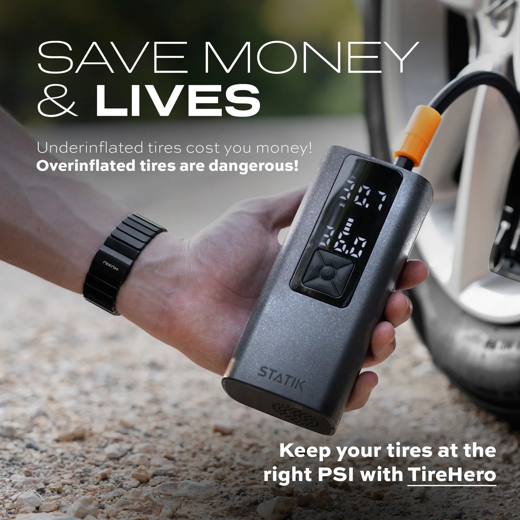 TireHero™ | Wireless Air Pump