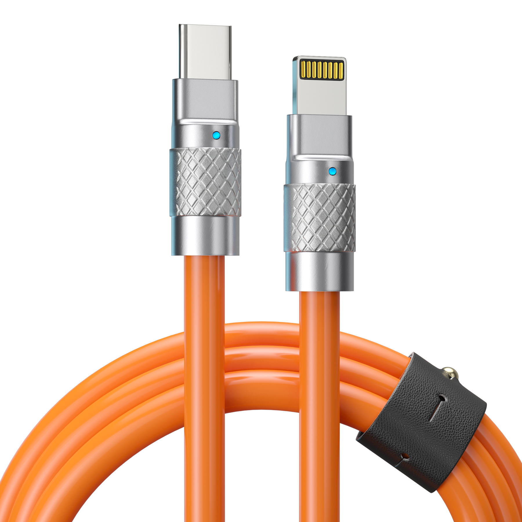 TsumoCharge™ | Cavo di ricarica in silicone da 100 W | Attrezzatura dell'ultima possibilità | Arancia