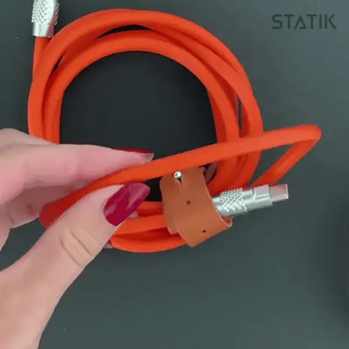 TsumoCharge™ | Cavo di ricarica in silicone da 100 W | Attrezzatura dell'ultima possibilità | Arancia