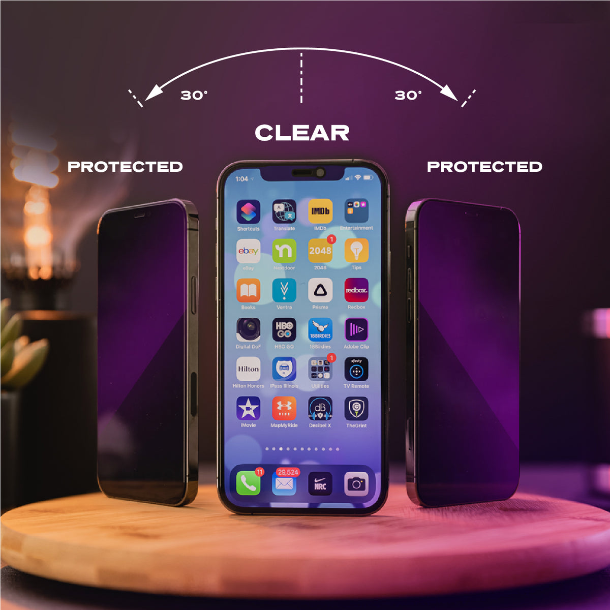 Private Purple™ | Screen Protector & Privacy Screen