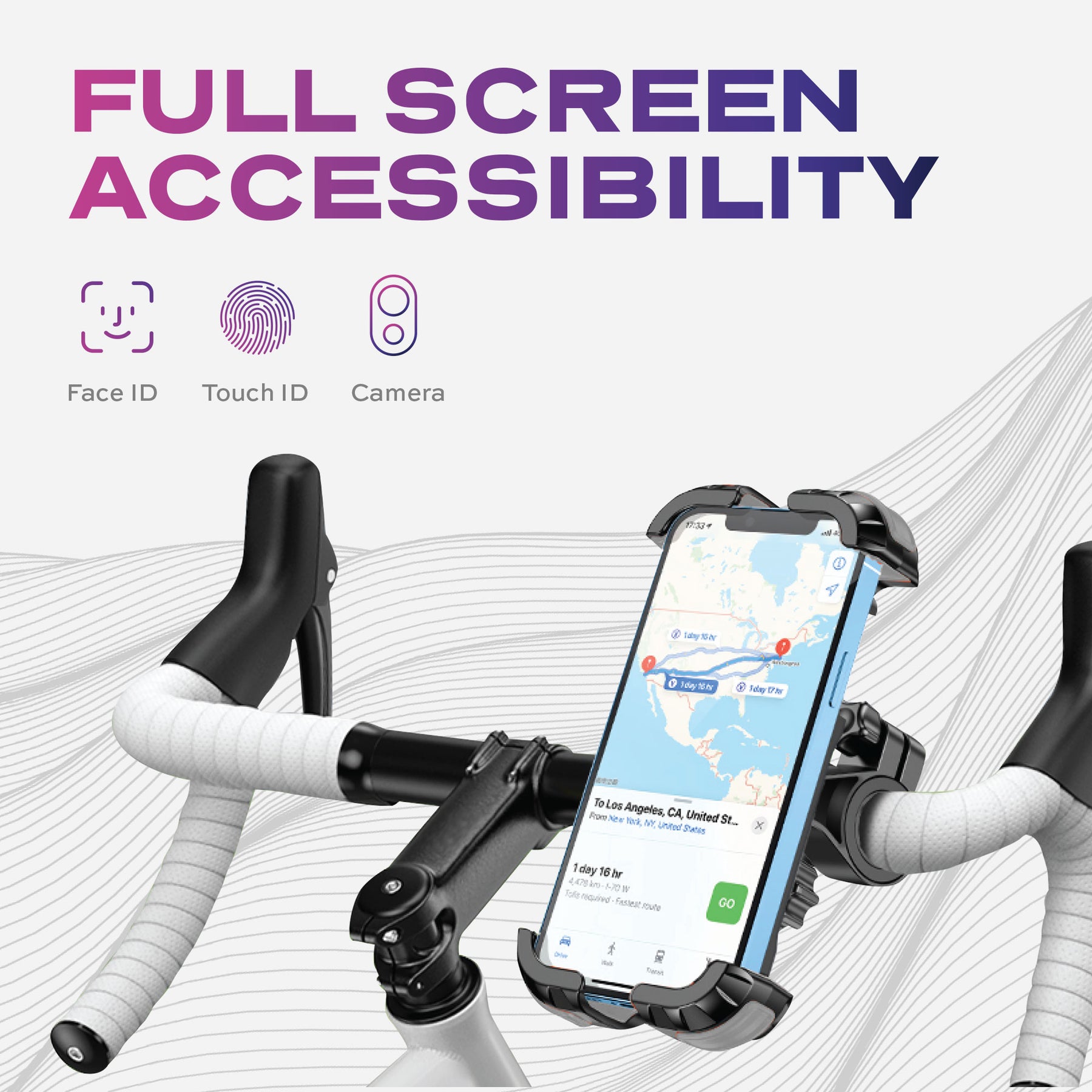 HyperMount™ Bike | Phone Mount | Motorcycle Phone Holder | Universal