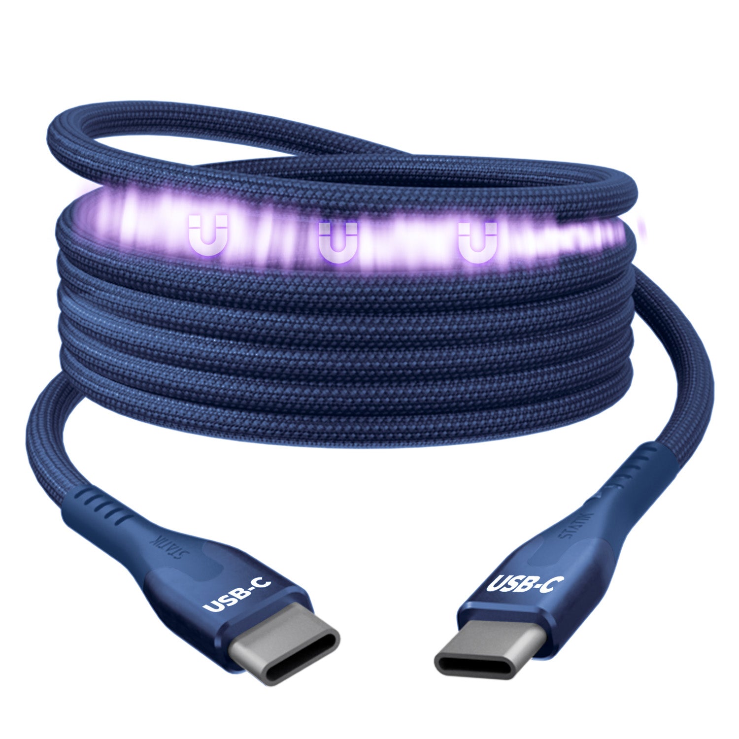 MagStack® Pro | Fast Charge & Data Cable | Tangle-Free Magnetic Nylon