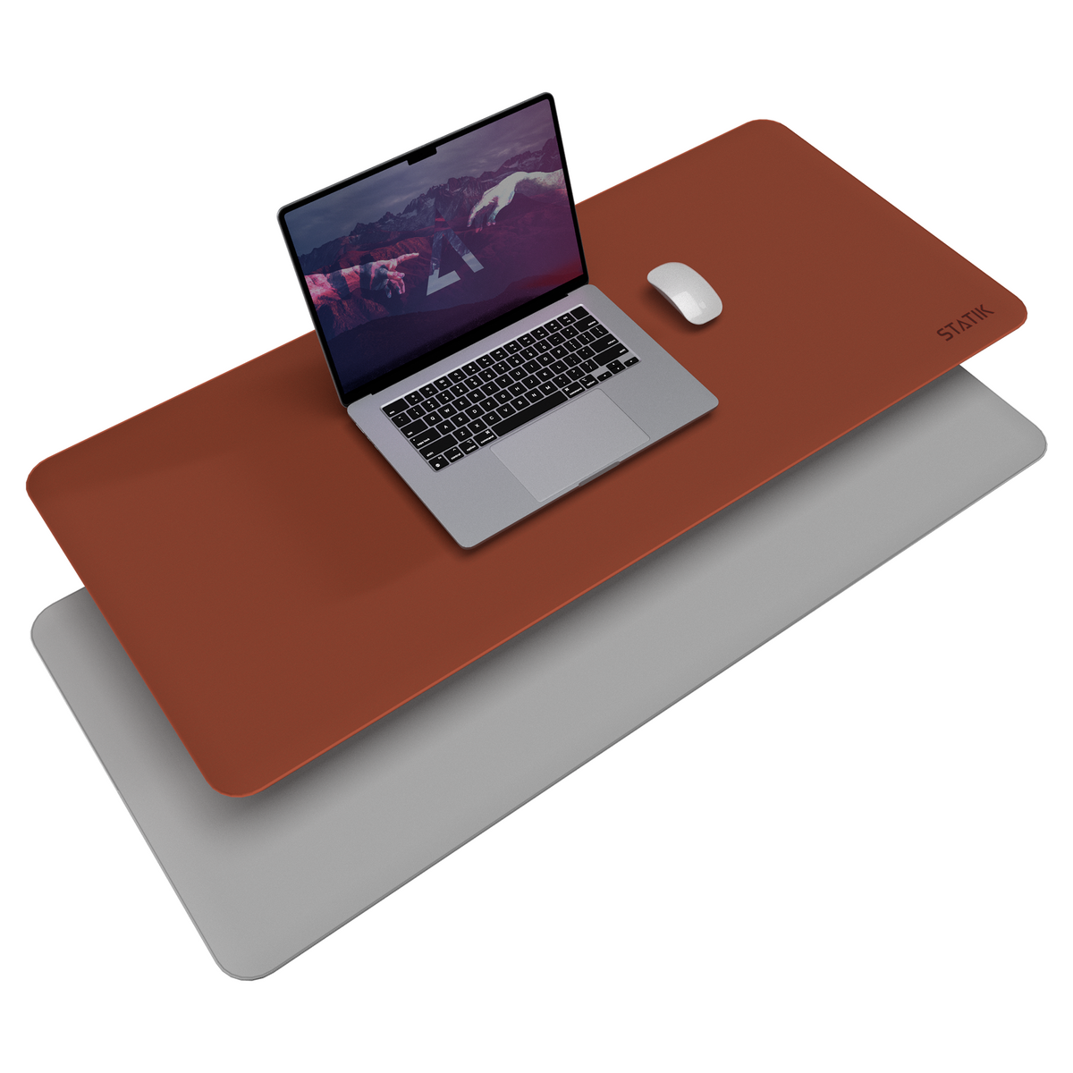 TaskPad™ Pelle | Tappetino per mouse XL | Grande superficie di gioco | Doppia faccia