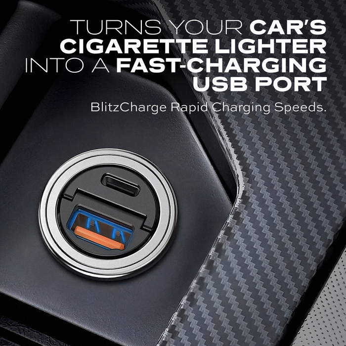 Blitz Charge 45W Dual-Car Charger+HyperMount Charge