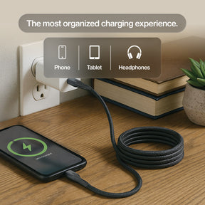 MagStack® | Tangle-Free Magnetic Nylon | Charge & Data Cable