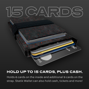 Statik® Wallet Red Forged Carbon