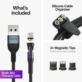 Statik® 360 | Universal Magnetic Charge Cable