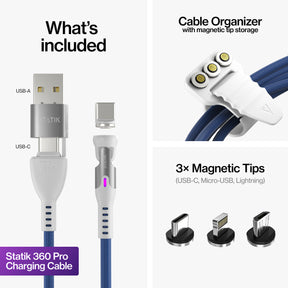 Statik® 360 Pro | 100W Universal Charge & Data Cable