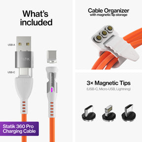 Statik® 360 Pro | 100W Universal Charge & Data Cable