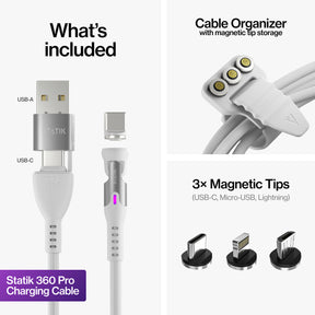 Statik® 360 Pro | 100W Universal Charge & Data Cable