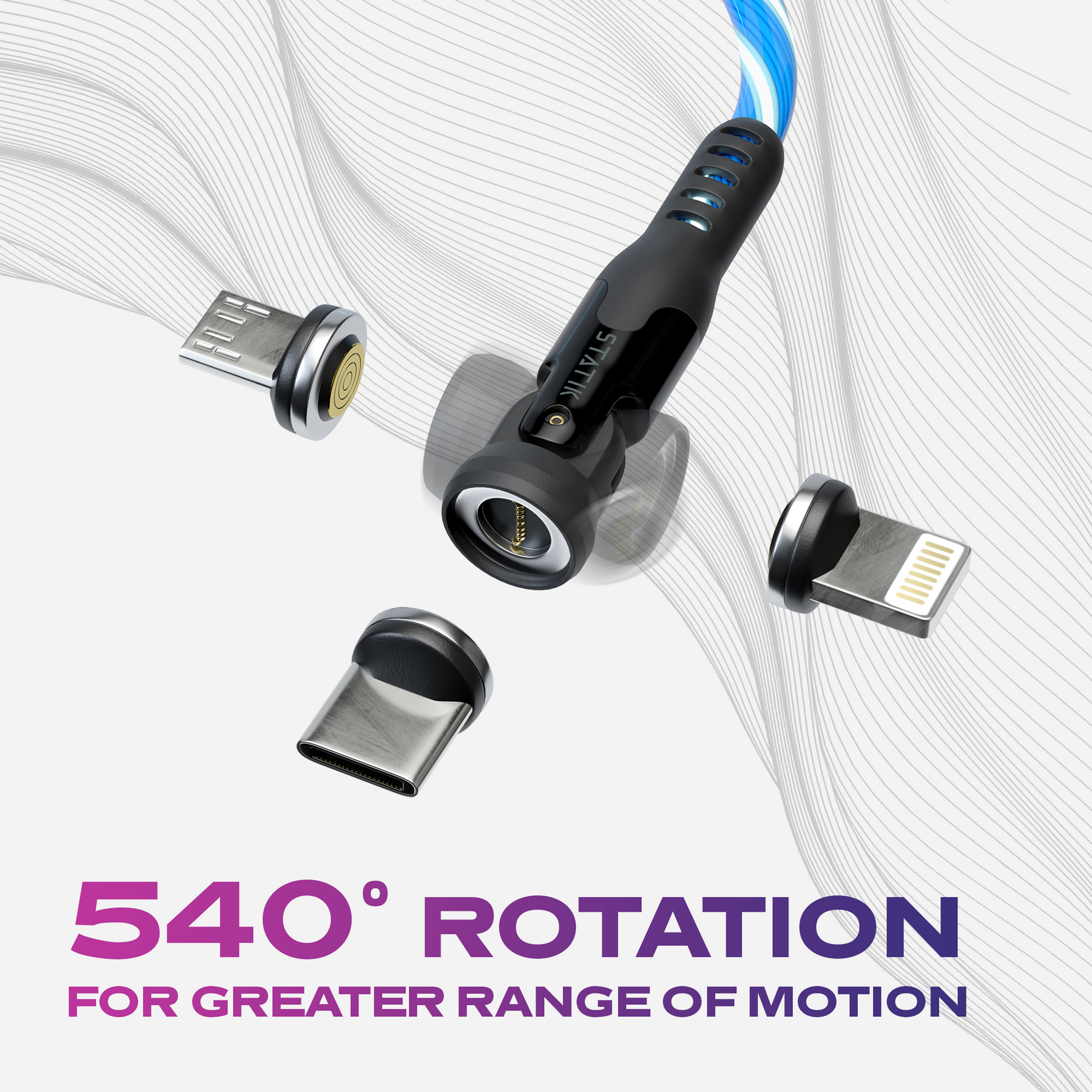 GloBright™ 360 Pro | Cavo di ricarica magnetico universale