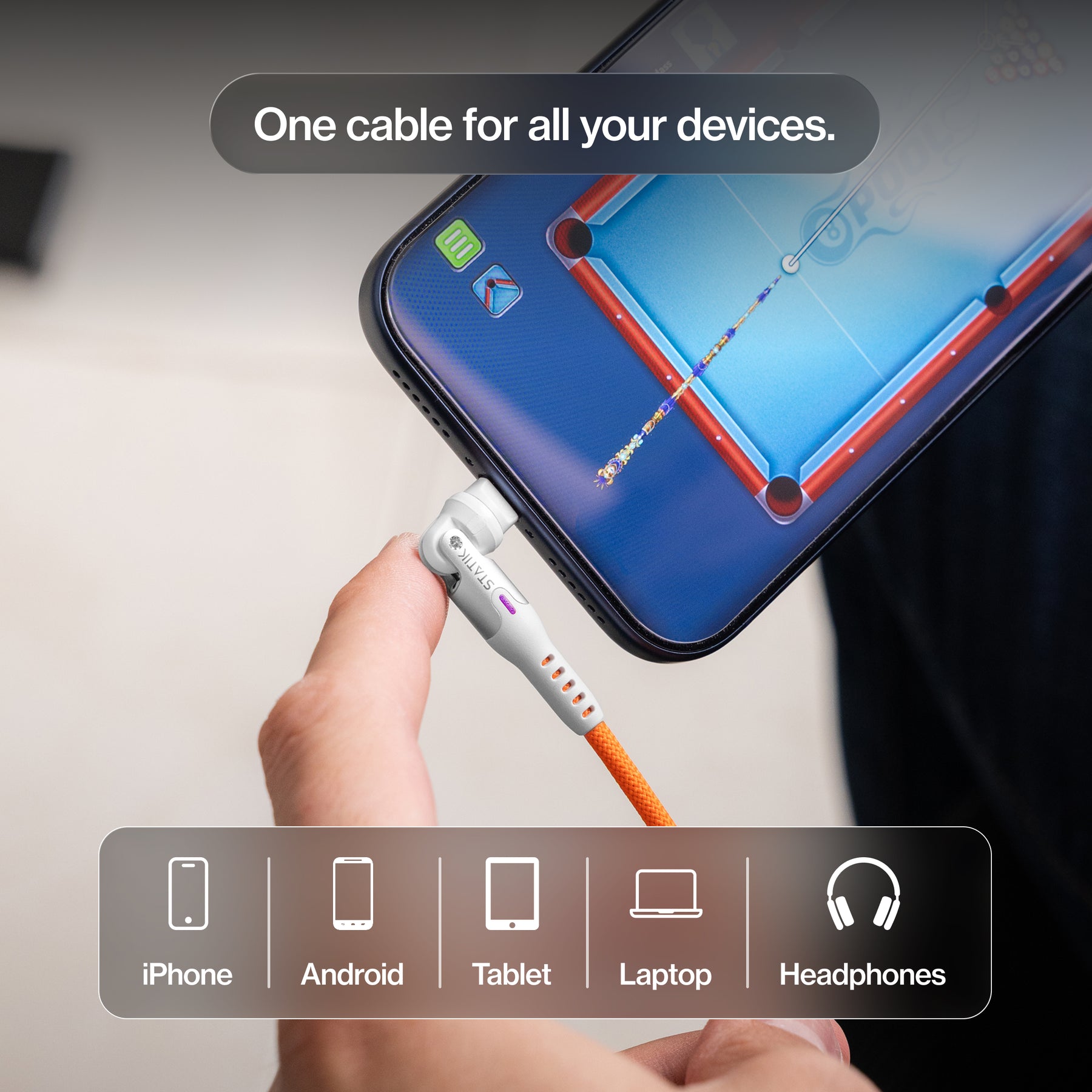 Statik® 360 | Universal Magnetic Charge Cable