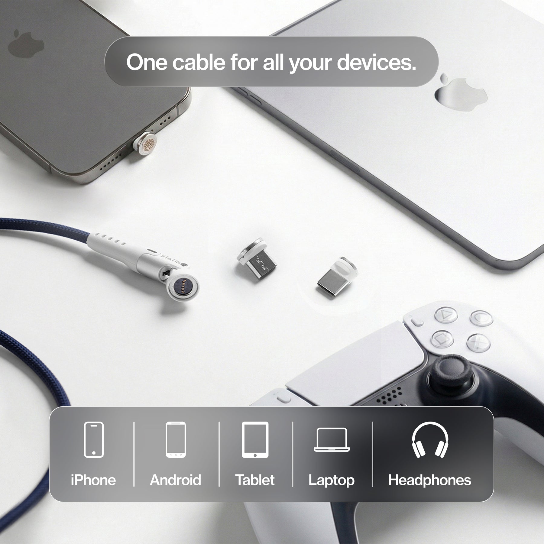 Statik® 360 Pro | 100W Universal Charge & Data Cable