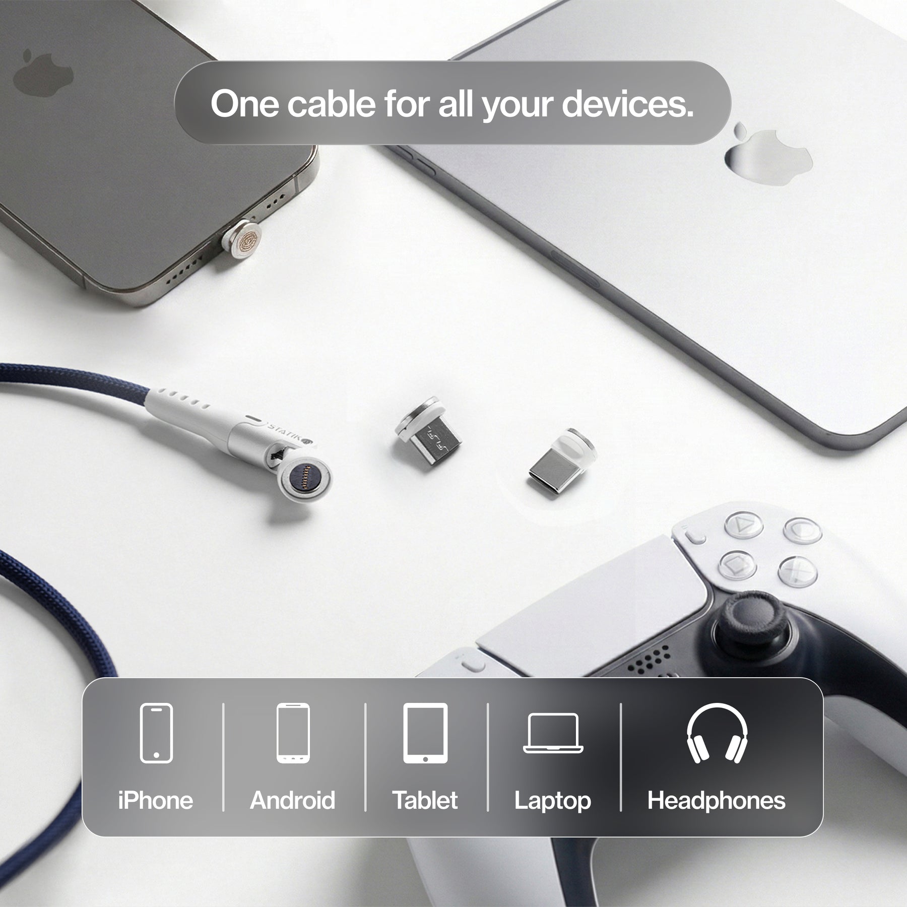 Statik® 360 Pro | 100W Universal Charge & Data Cable