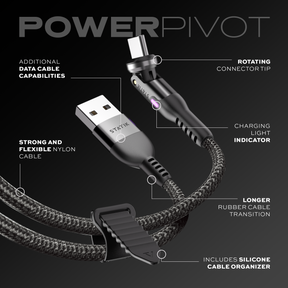 PowerPivot™ Cable | Charging & Data Transfer | Rotating Head