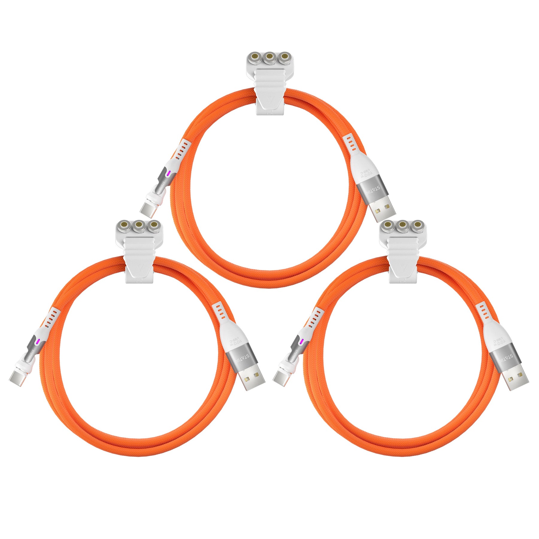 3 Pack Statik® 360 Pro | 100W Universal Charge & Data Cable | Multipack