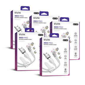 5 Pack Statik® 360 Pro | 100W Universal Charge & Data Cable | Multipack