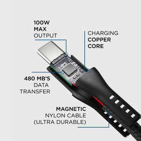 MagStack® | Tangle-Free Magnetic Nylon | Charge & Data Cable LP_SP