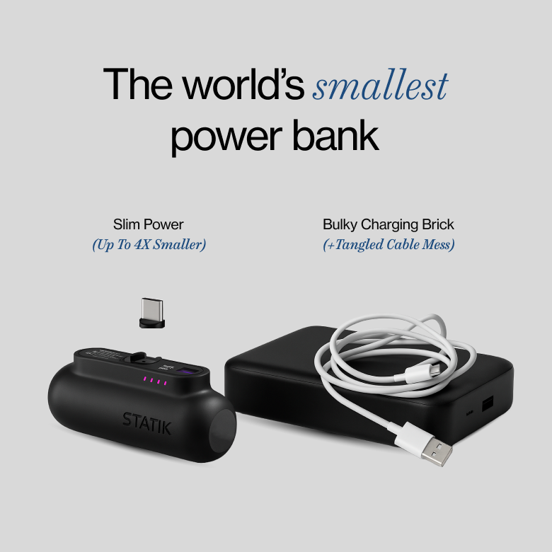 Snap-N-Charge | Ultra Tiny Power Bank | 70% Off