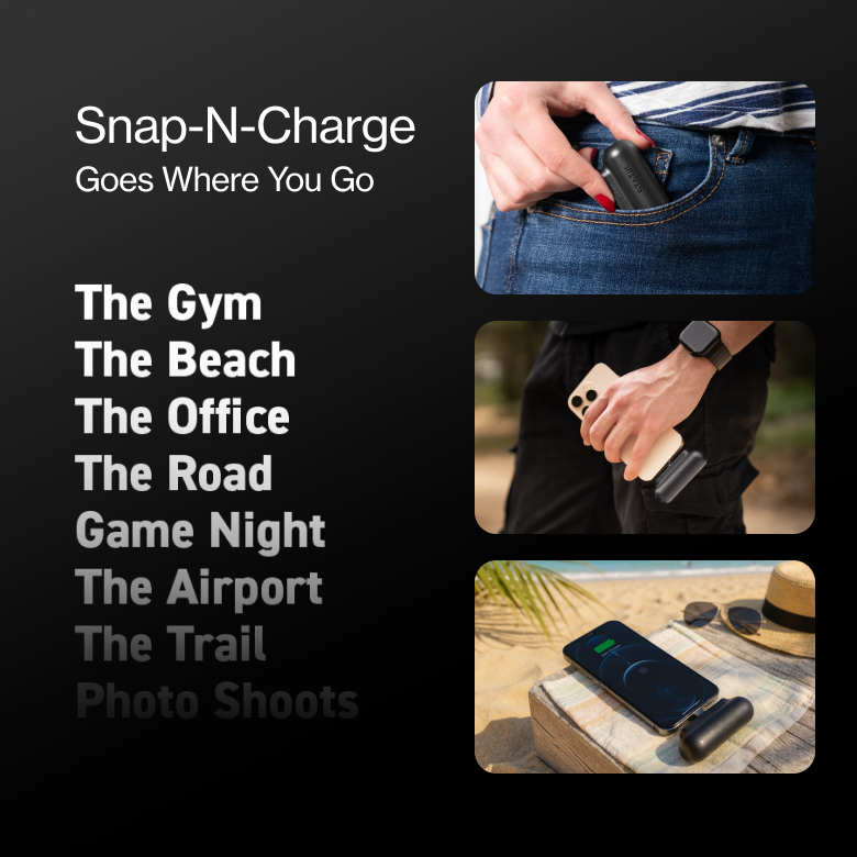 Snap-N-Charge | Ultra Tiny Power Bank | 70% Off