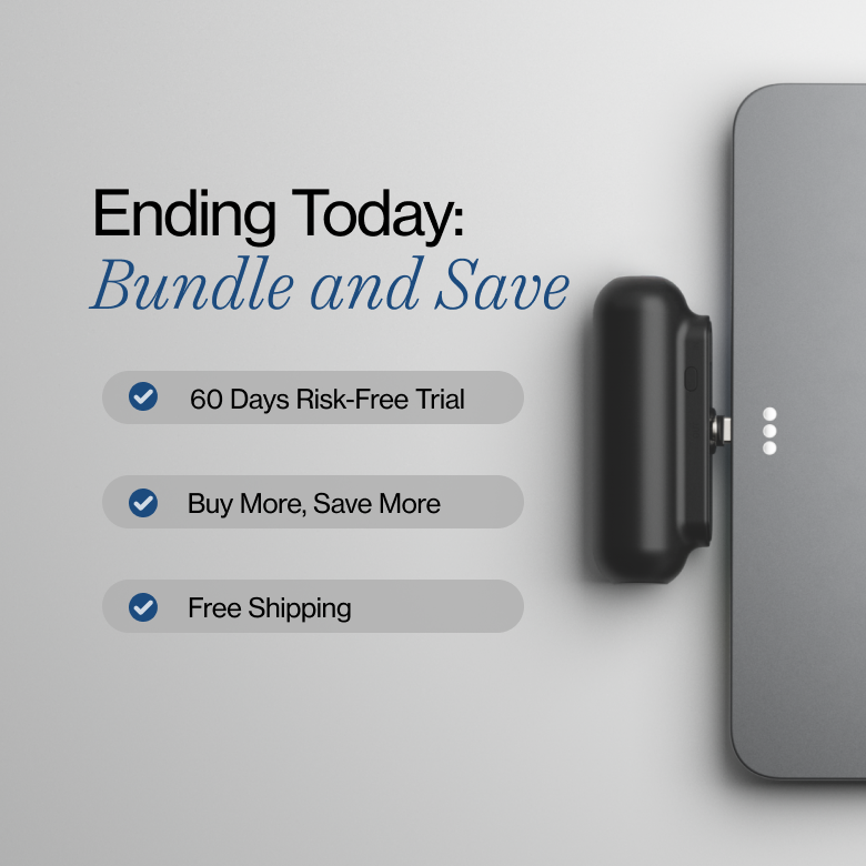 Snap-N-Charge | Ultra Tiny Power Bank | 70% Off