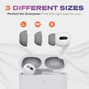 <tc>CloudBuds | Embouts Airpods Pro | Remplacement des embouts d'oreille en mousse à mémoire de forme | 3 tailles différentes</tc>