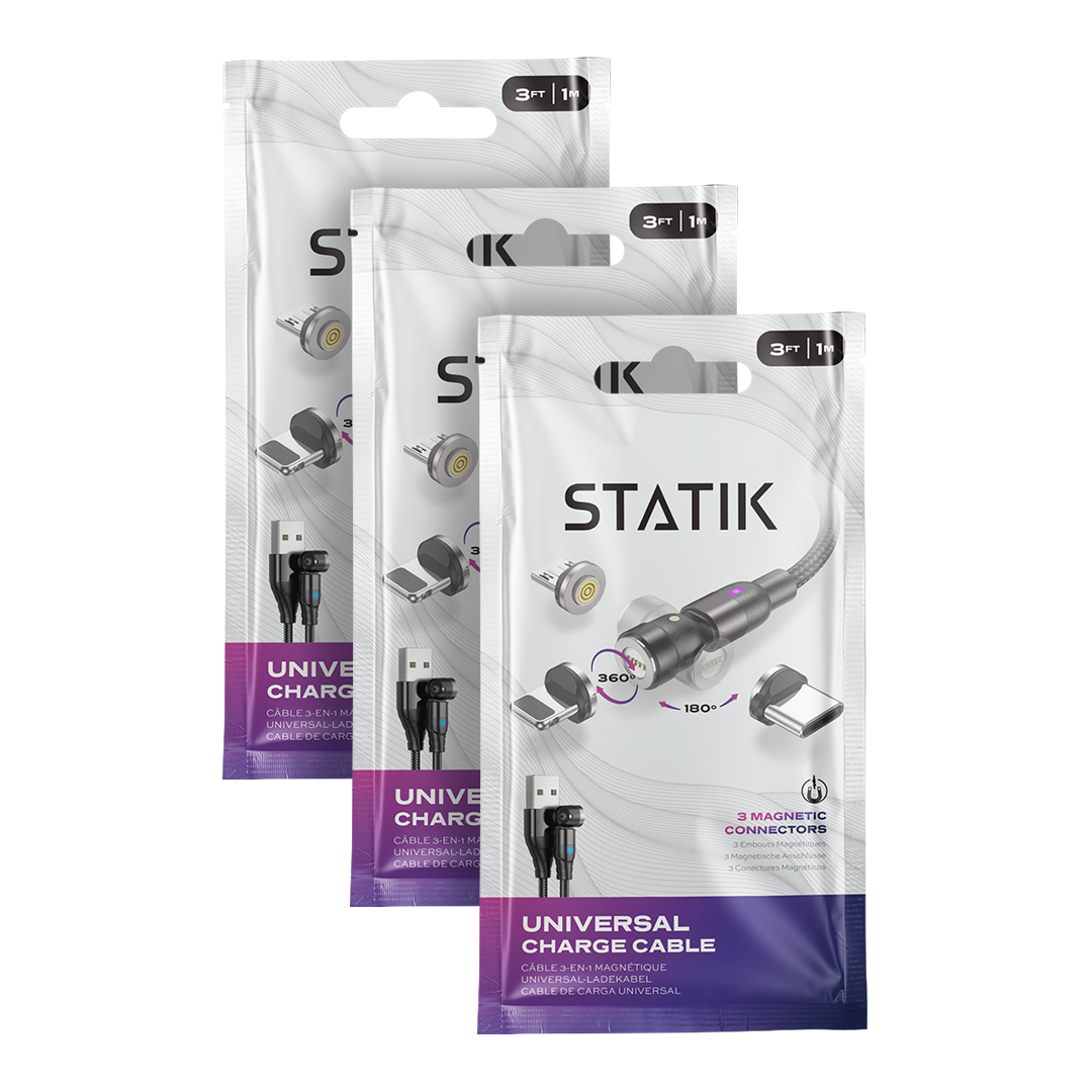 STATIK® 360 2.0 [3-Pack, 3ft] | Statik Bundles
