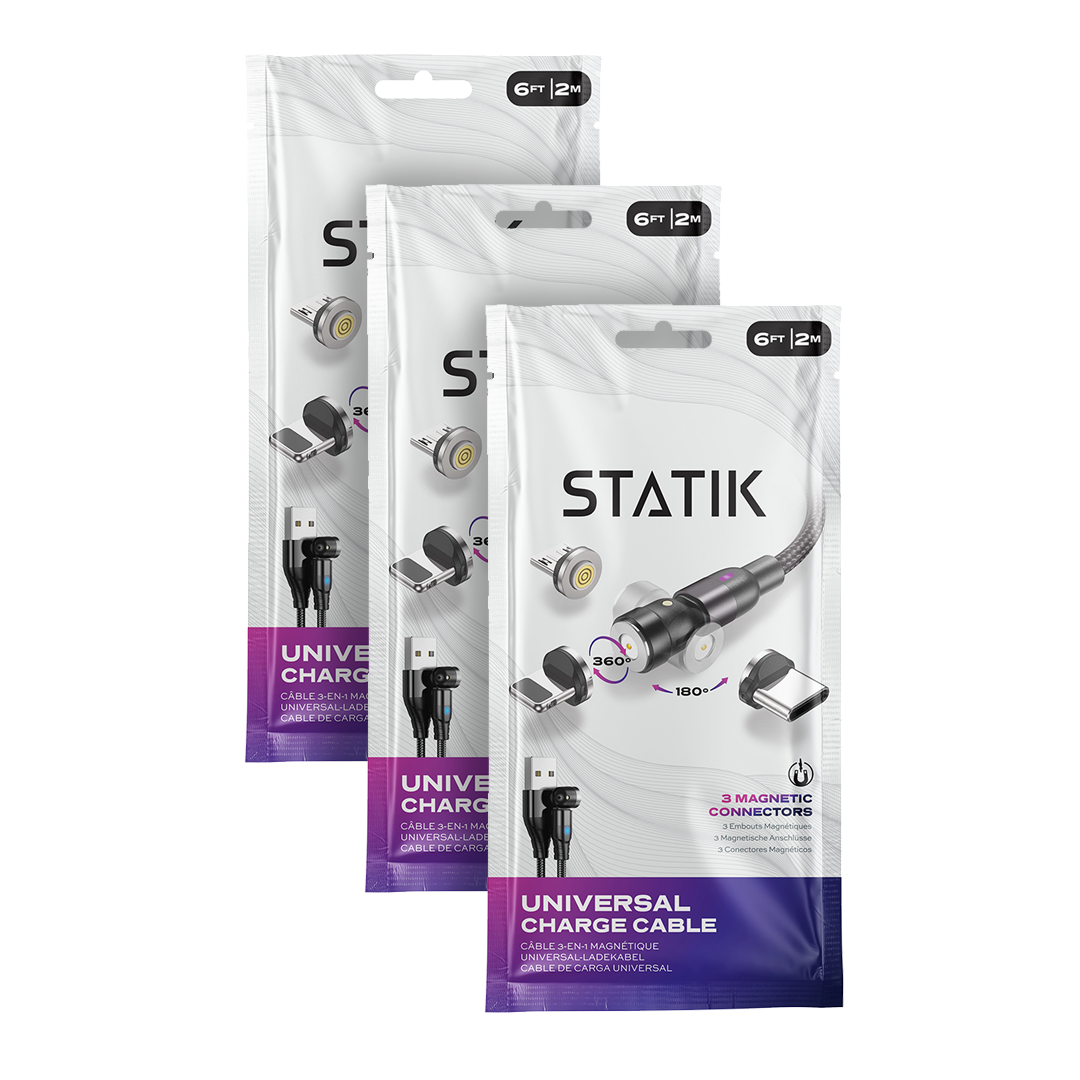 STATIK® 360 2.0 [3-Pack, 6ft] | Statik Bundles
