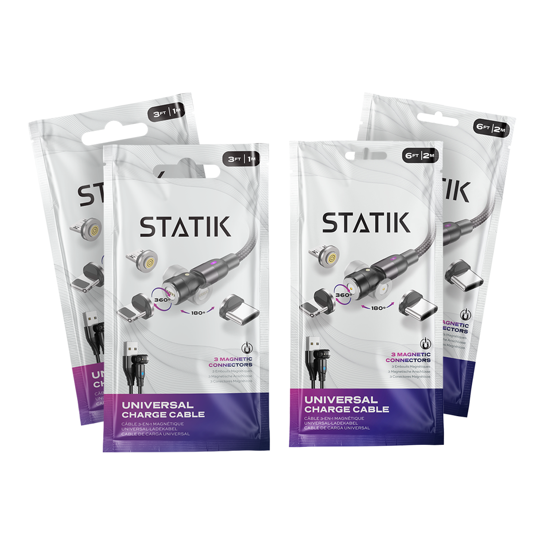 STATIK® 360 2.0 [4-Pack, 3/6ft] | Statik Bundles