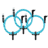 3 Pack GloBright® 360 Pro | Universal Magnetic Charge & Data Cable | Multipack