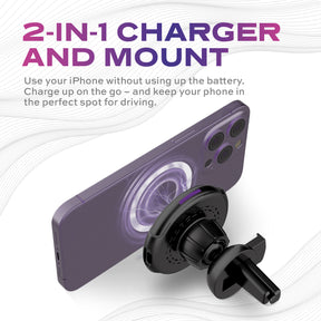 HyperMount Charge Vent Mount Wireless Charger