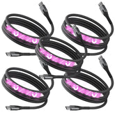 5 Pack MagStack® Cable | Tangle-Free Magnetic Nylon | Charge & Data Cable | Multipack