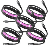 5 Pack MagStack® Pro | Fast Charging Tangle-Free Magnetic Nylon | Data Transfer | Multipack