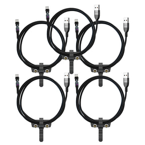5 Pack PowerPivot® Cable | Charging & Data Transfer | Rotating Head | Multipack