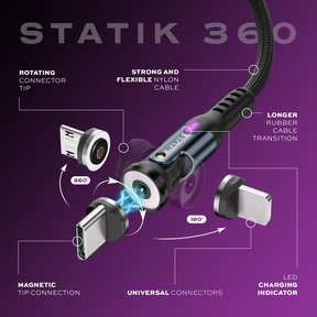Statik® 360 | Universal Magnetic Charge Cable