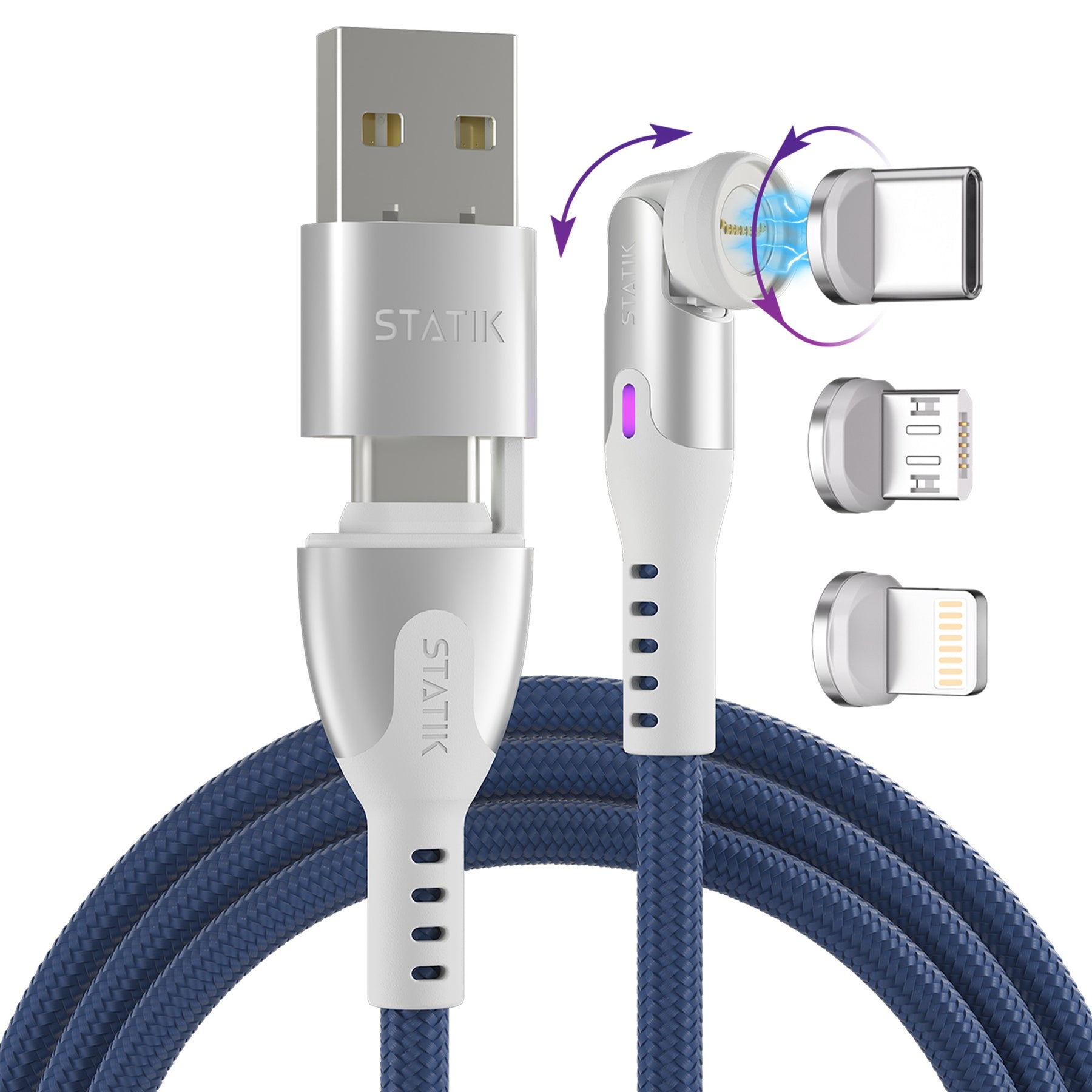 Statik® 360 Pro | 100W Universal Charge & Data Cable