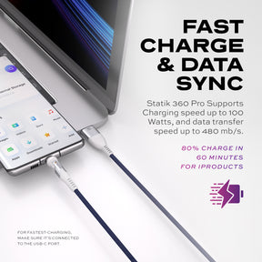 Statik® 360 Pro | 100W Universal Charge & Data Cable