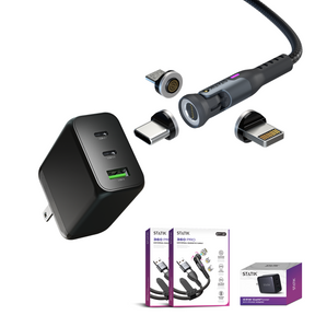 STATIK Turbo Pro Bundle | 2x STATIK 360 Pro + 65W GaN Charger
