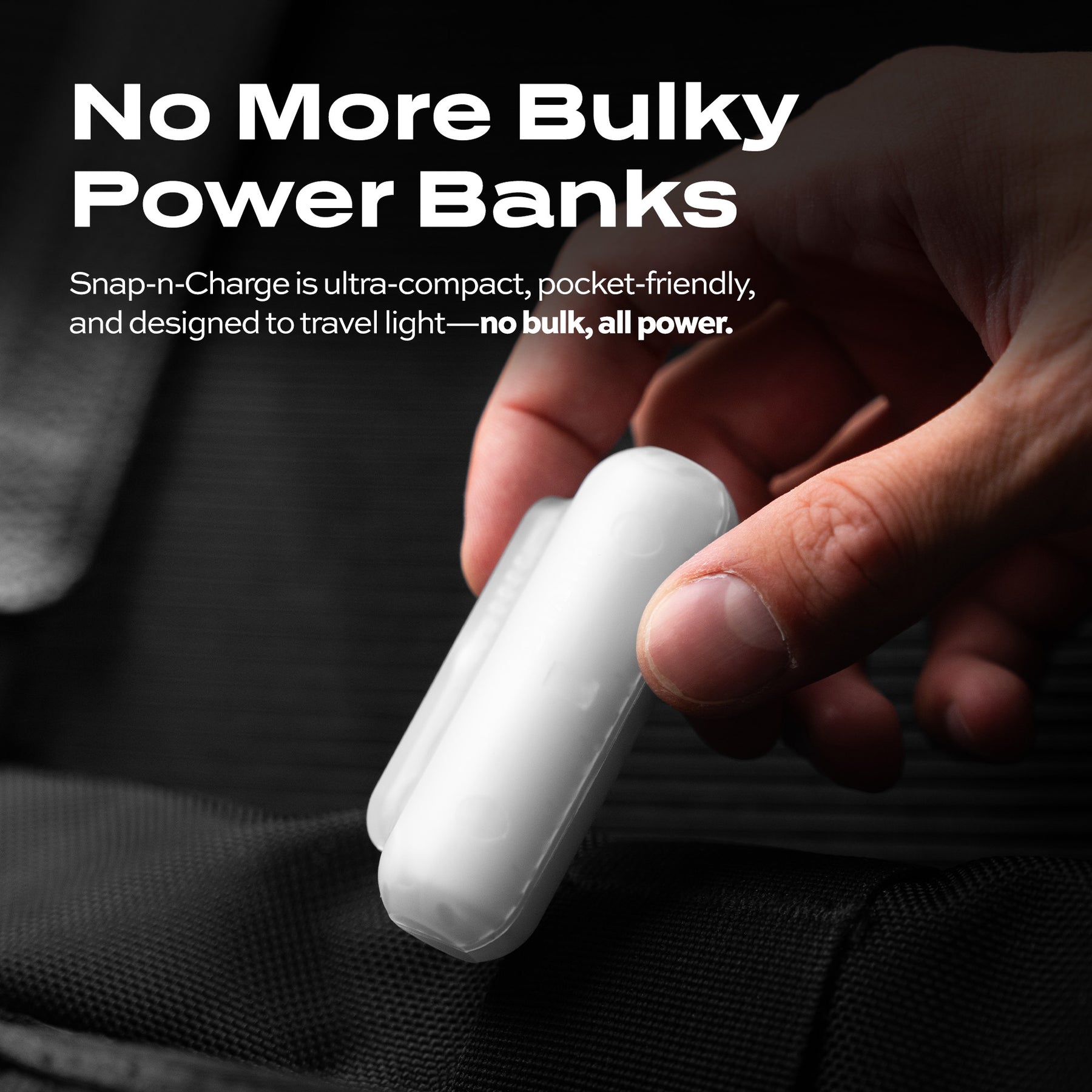 Snap-N-Charge® Ghost | Universal Magnetic Power Bank