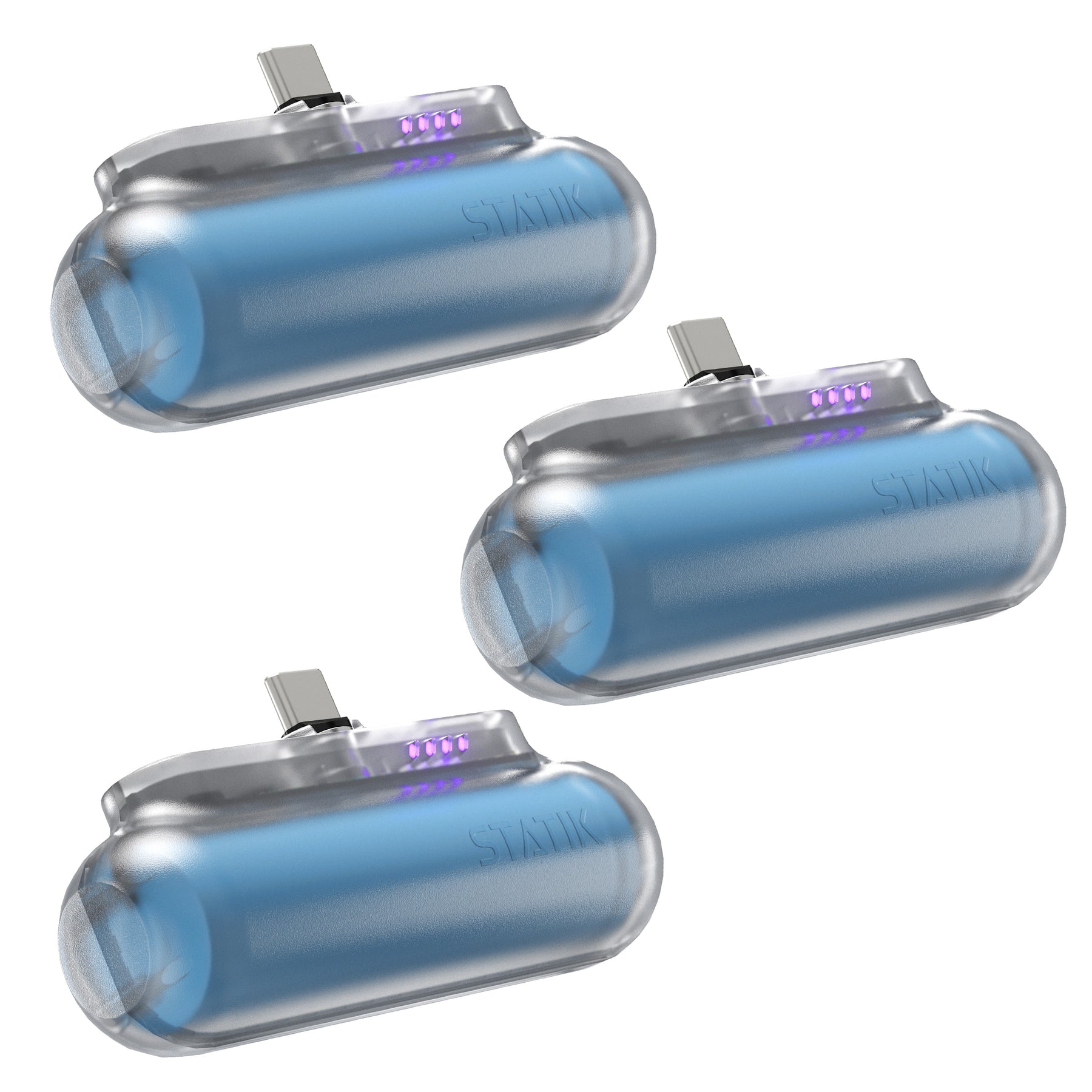 3 Pack Snap-N-Charge® | Universal Magnetic Power Bank | Multipack