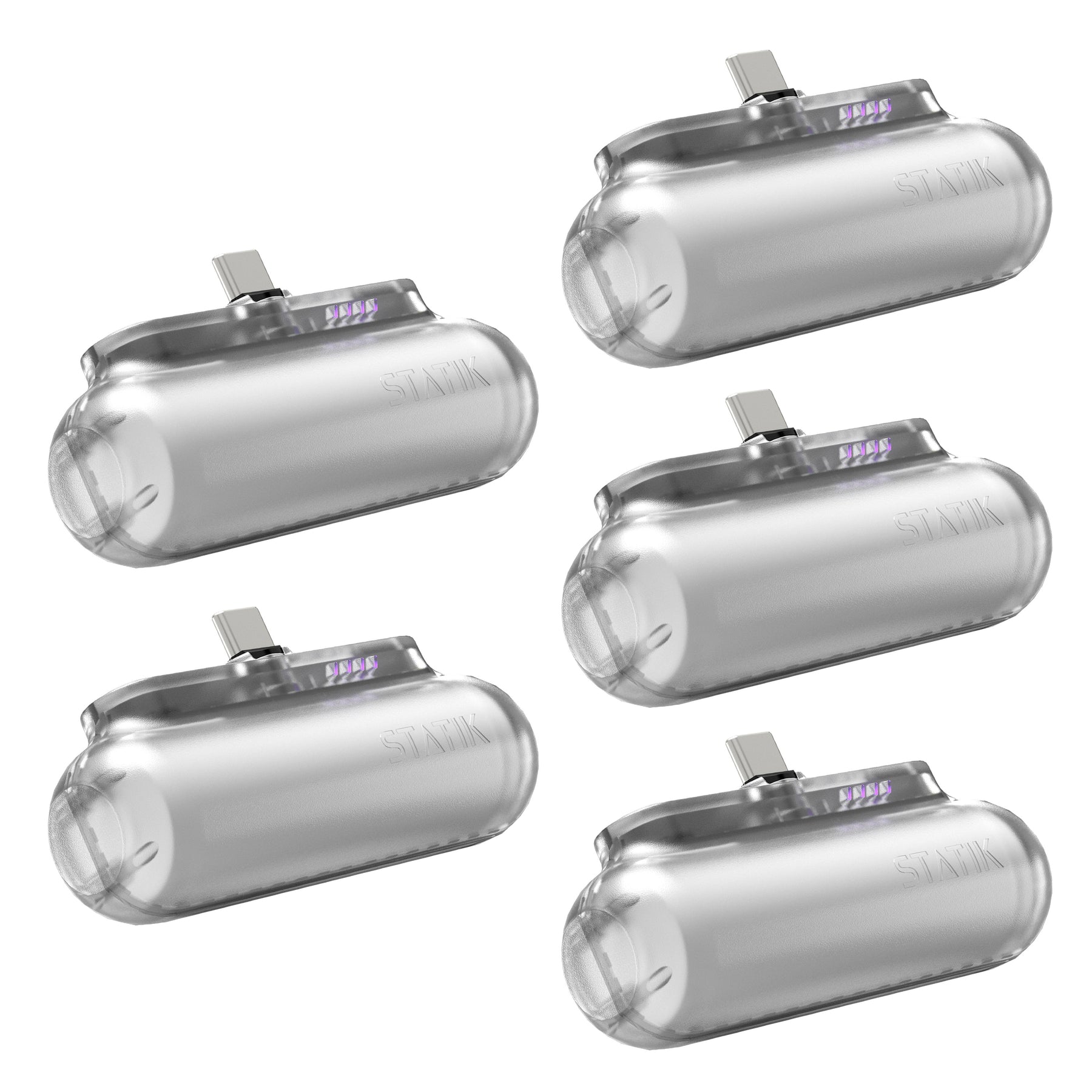 5 Pack Snap-N-Charge® | Universal Magnetic Power Bank | Multipack