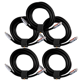 5 Pack TsumoCharge® | 100W Silicone Charging Cable | Black | Multipack